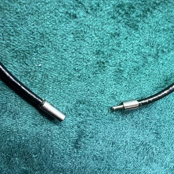 CZ dangle clear rhinestone multi-shaped Antique looking Custom made 16” Necklace - Picture 9 of 11